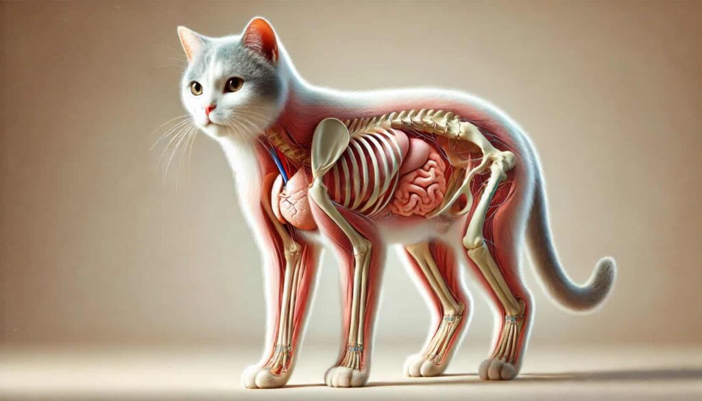 anatomia kota na zdjęciu
