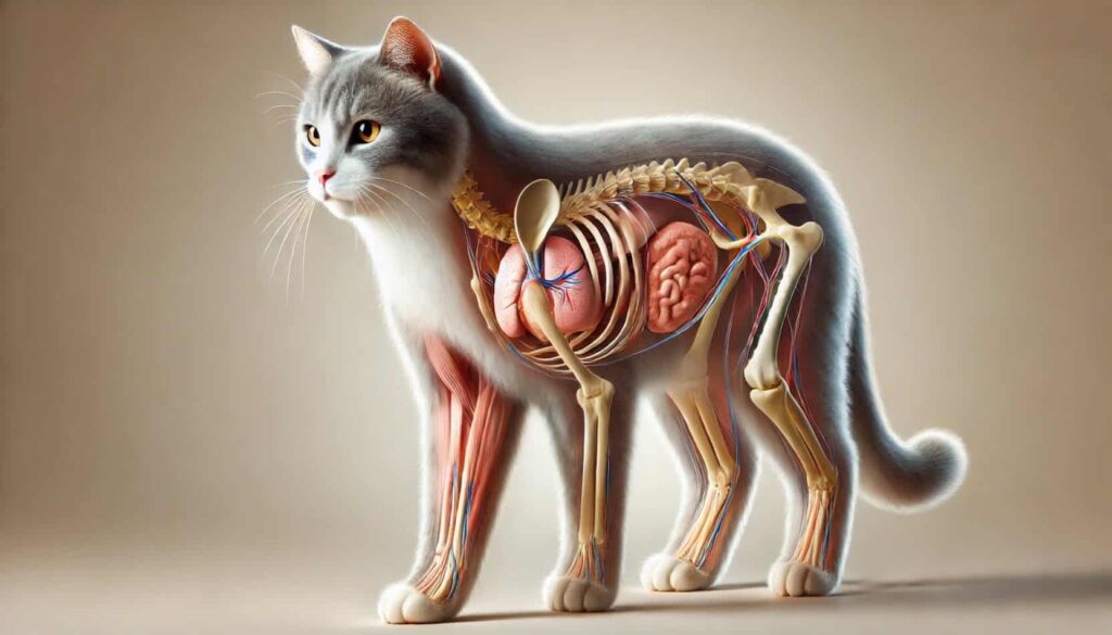 anatomia kota narządy wewnętrzne