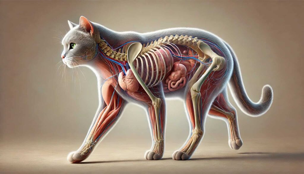 anatomia kota rysunek